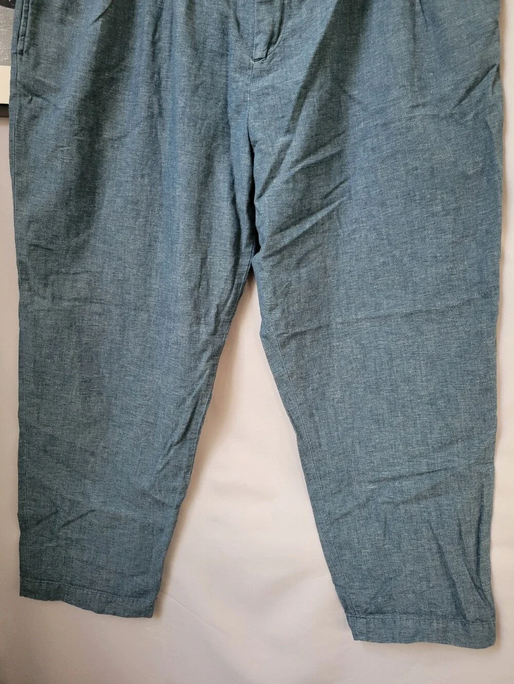 NEW Edwin Japanese Twisted Chambray Pleated Trouser Denim Pant Blue 38
